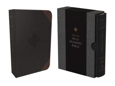 [9780785216100] NKJV Deluxe Reader's Bible Black Imitation Leather (IOS)*