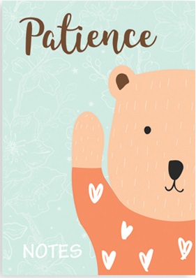 [SEMP59181-KC] Memo Pad Patience Brown Bear