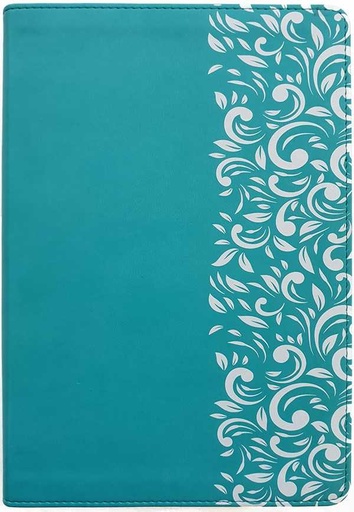 [9780995113206] NLT Bible Turquoise White Swirls Flexitone