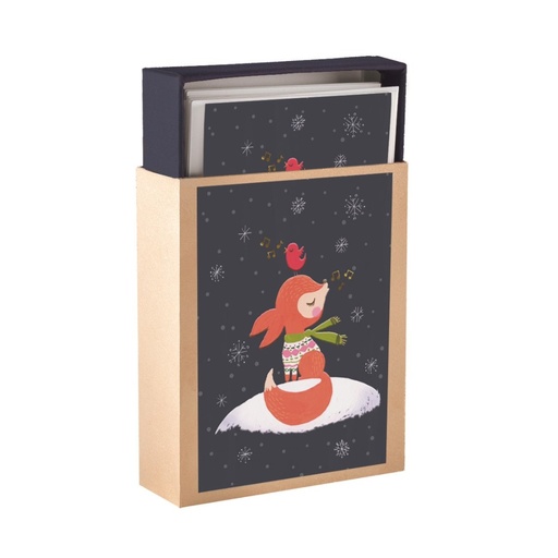 [J0444] GC: Christmas Boxed Studio 71 Fox (Match Box)