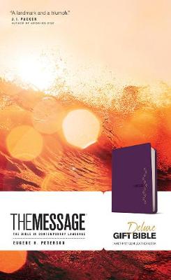 [9781641581264] Message Deluxe Gift Bible Amethyst Gem I/L