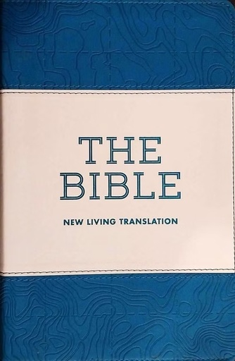 [9780995113237] NLT Bible Blue And White Vinyl