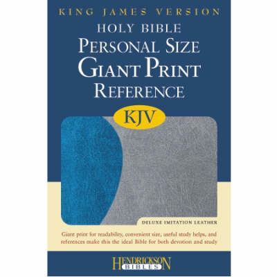 [9781598562477] KJV Bible Reference Personal Giant Print Blue/Gray Flexisoft