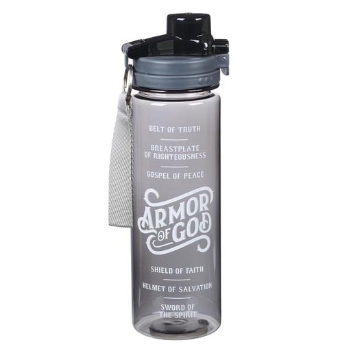 [WBT138] Water Bottle Plastic Armor Of God Black