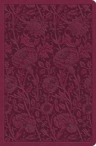 [9781433568701] ESV Value Compact Bible Raspberry Floral Design I/L