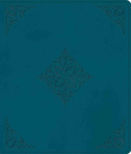 [9781433570841] ESV Journaling Bible Deep Teal Fleur-De-Lis Design