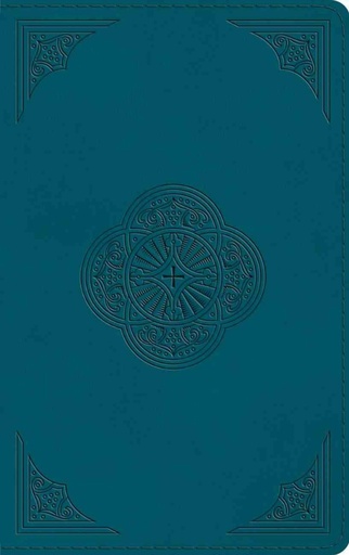 [9781433570872] ESV Thinline Bible Deep Teal Rotunda Design I/L