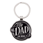 [KMO101] Keyring in Tin My Dad My Hero Black