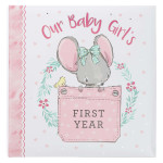 [MBB013] Our Baby Girl's First Year Memory Book w/Gift Box