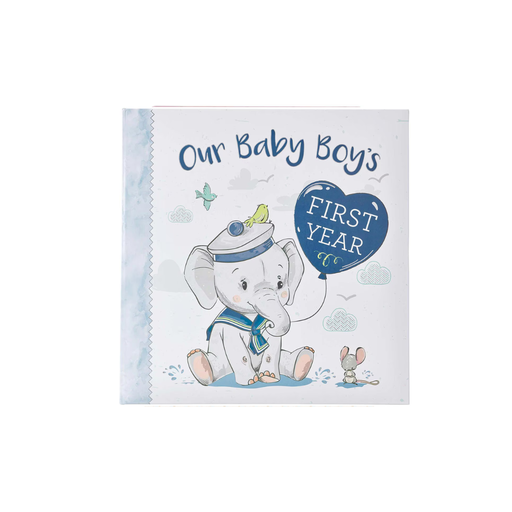 [MBB015] Our Baby Boy's First Year Memory Book w/Gift Box