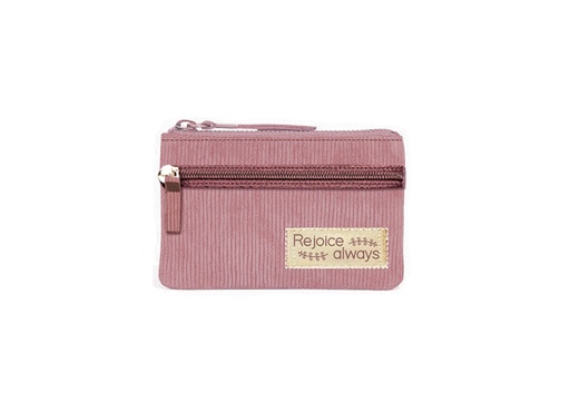 [GECP5915-CM] Coin Pouch Rejoice Always Burnt Orange