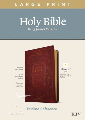 [9781496447173] KJV Large Print Thinline Ref Bible Filament Enabled Burg