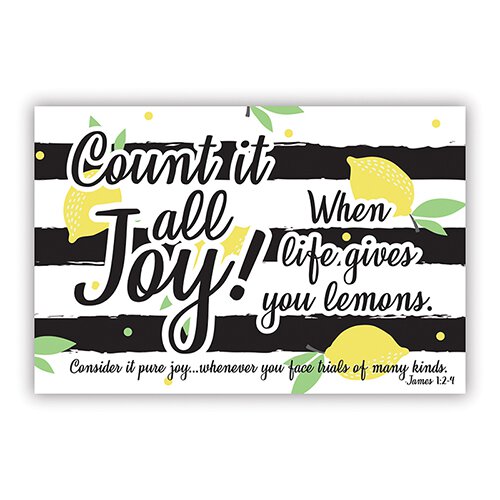 [F1268] PIO Count It All Joy (25Pk)