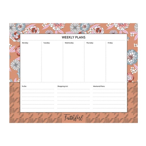 [L1046] Weekly Planner Faithful