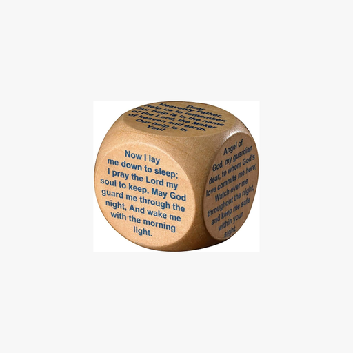 [F1398SINGLE] Children's Bedtime Prayer Cube Single