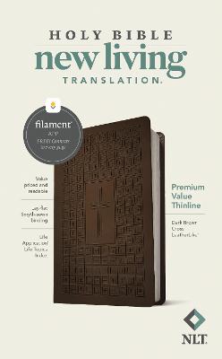 [9781496458063] NLT Bible Premium Value Thinline Filament Dark Brown