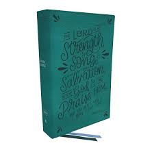 [9780785242215] NKJV Thinline Bible Verse Art Cover Teal I/L
