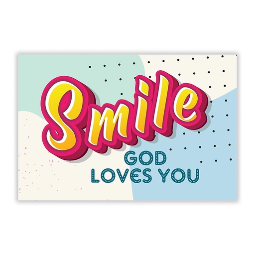 [J1662U] Post Sm: Smile God Loves You