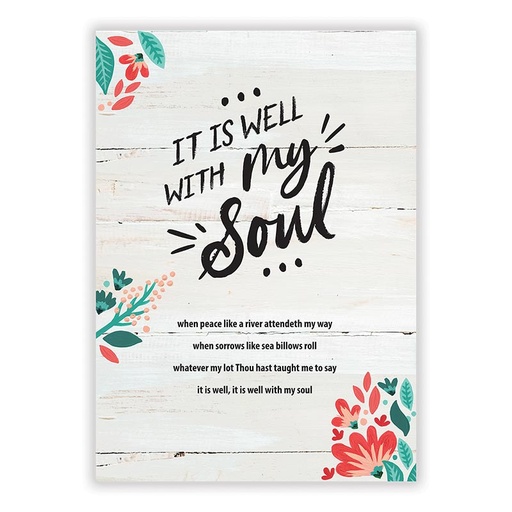 [J1660U] Post Lg: It Is Well With My Soul