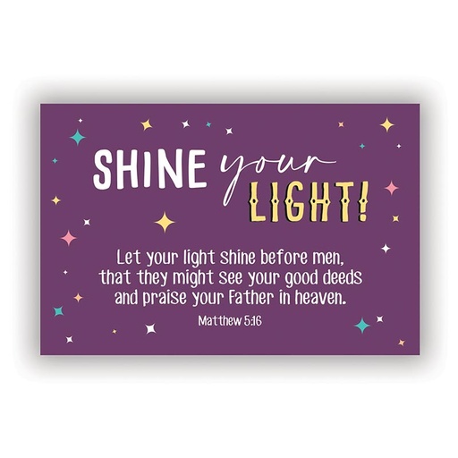 [J1864] PIO Shine Your Light Purple Stars (25Pk)