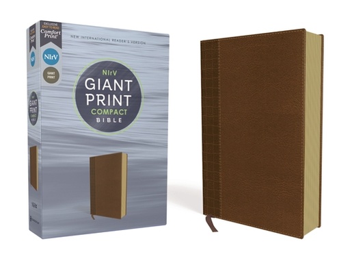 [9780310460282] NIRV Giant Print Compact Bible Brown I/L