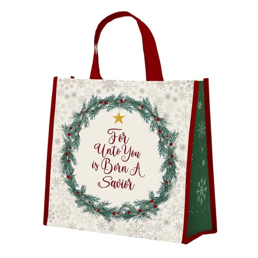 [J0860] Tote Bag Unto You Is Born A Saviour