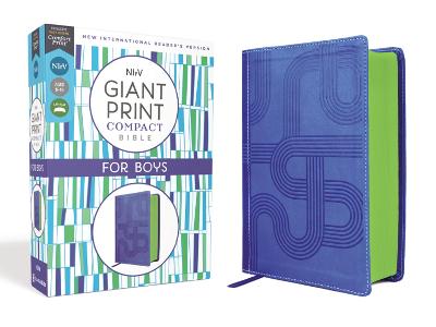 [9780310460268] NIrV Giant Print Compact Bible for Boys Blue I/L