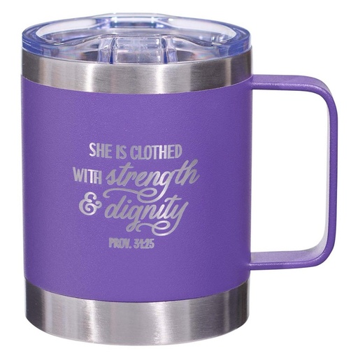 [SMUG217] Travel Mug Strength Camp Style Stainless Steel