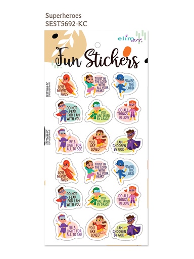 [SEST5692-KC] Fun Stickers Superheroes