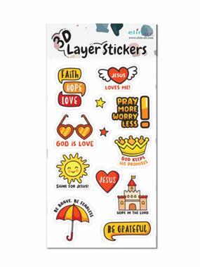 [SELS5601-KC] 3D Puffy Stickers God's Word