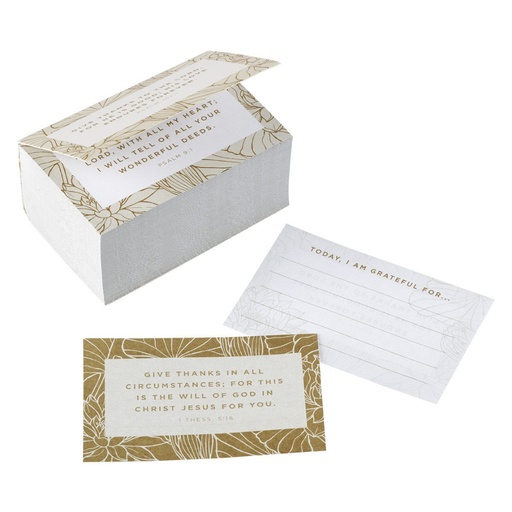 [JARR05] Gratitude Jar Refill Card Pack Give Thanks Gold