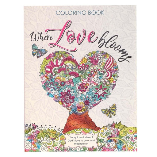 [CLR046] Where Love Blooms Colouring Book