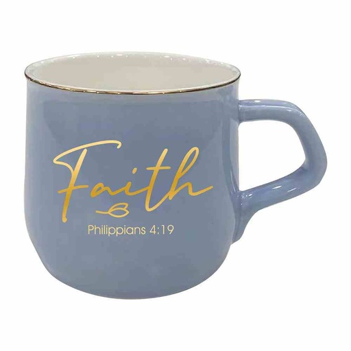 [GEMG5933-FM] Mug Faith Violet Gold Wording