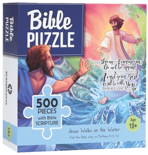 [9788772031804] Jesus Walks on the Water Bible Puzzle 500 Pieces