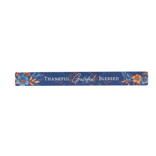 [MS137] Magnetic Strip Thankful Grateful Blessed Blue