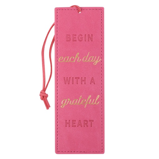 [BMF128] Pagemarker Begin Each Day With A Grateful Heart Pink