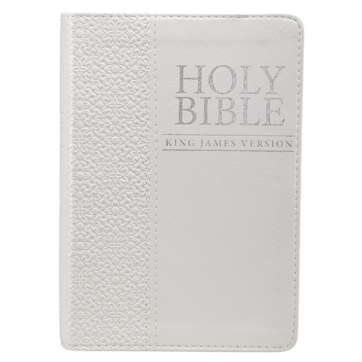 [KJV006] KJV Compact Bible White Luxleather