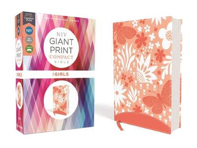 [9780310114581] NIV Giant Print Compact Bible For Girls Coral I/L