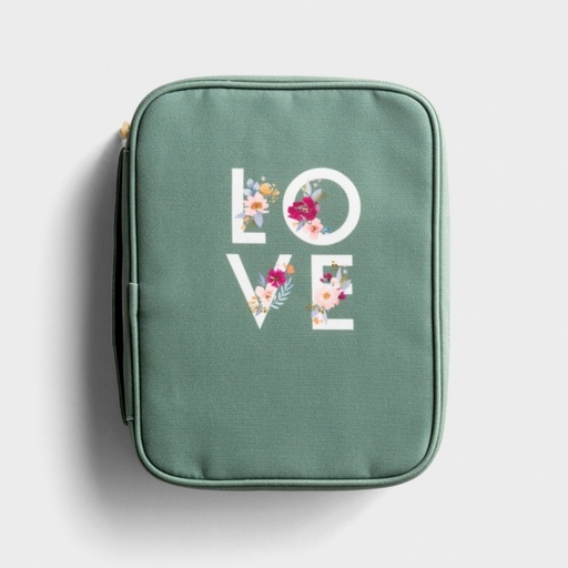 [J7419] Bible Case Large Studio 71 Love Green Canvas