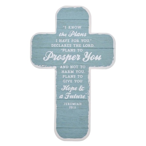 [BMC139] BMK Prosper You Light Teal Cross 12Pk