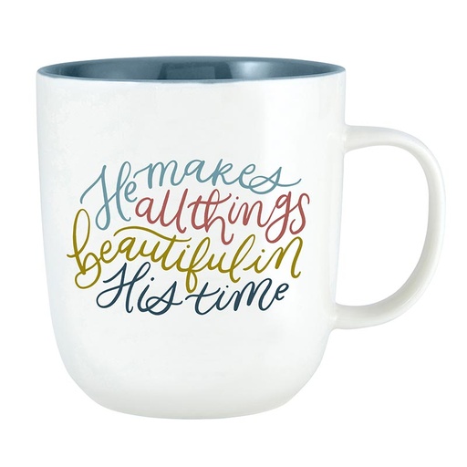 [L5923] Mug All Things Beautiful In His Time Bone China
