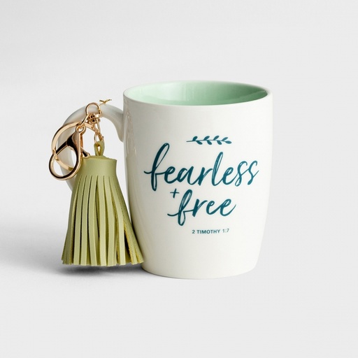 [J5667] Mug Fearless & Free w/Keychain