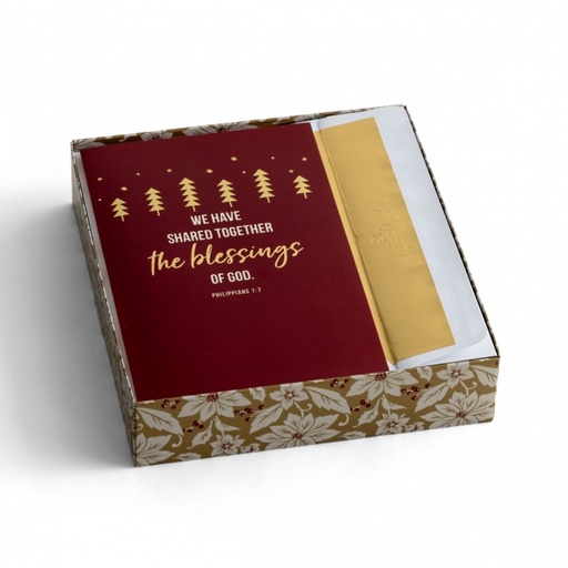 [J8849] GC: Christmas Boxed Blessings of God (Gold Box)
