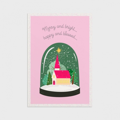 [J8846] GC: Christmas Boxed Merry and Bright (Silver Box)