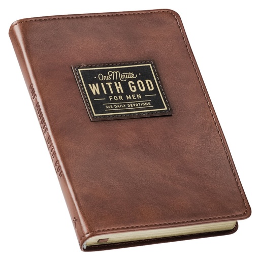 [OMW001] One Minute With God For Men Devo Brown Imitation