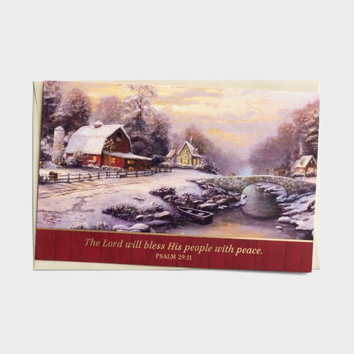 [J3159] GC: Christmas Boxed T.Kinkade Bless His People