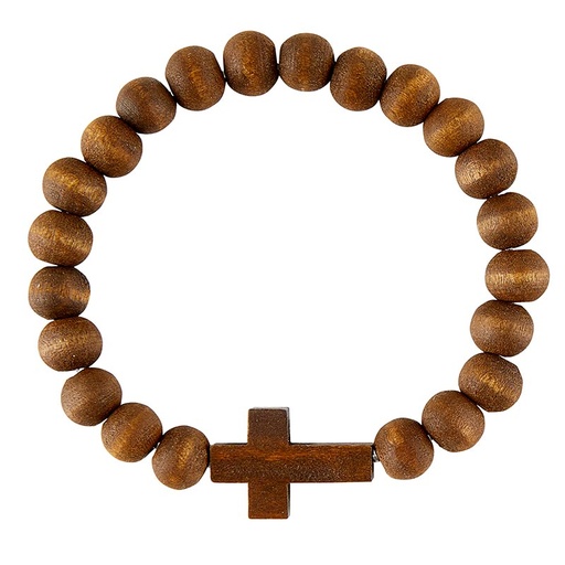 [J5815F] Bracelet Brown Wood Bead
