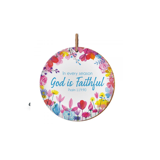 [CD54] Hanging Decoration God Is Faithful Ceramic