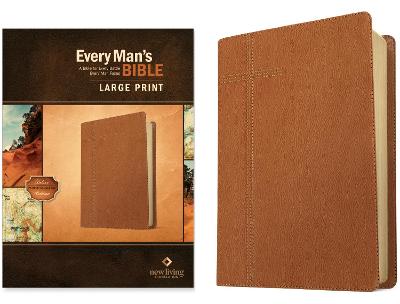 [9781496466365] NLT Every Man's Bible Large Print Pursuit Saddle Tan