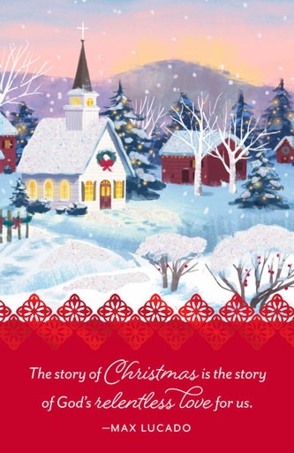 [U1007] GC: Christmas Boxed Max Lucado Christmas Village (Dark Blue)